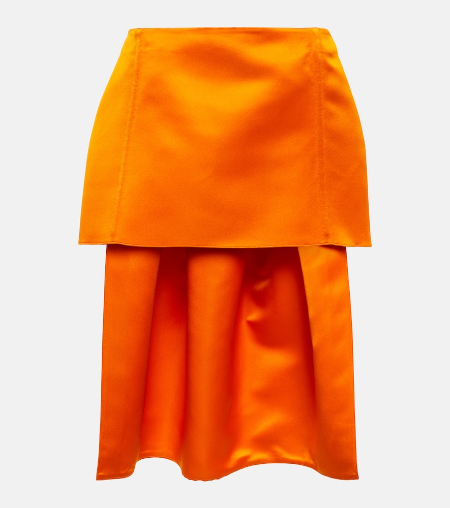 Prada Silk satin midi skirt