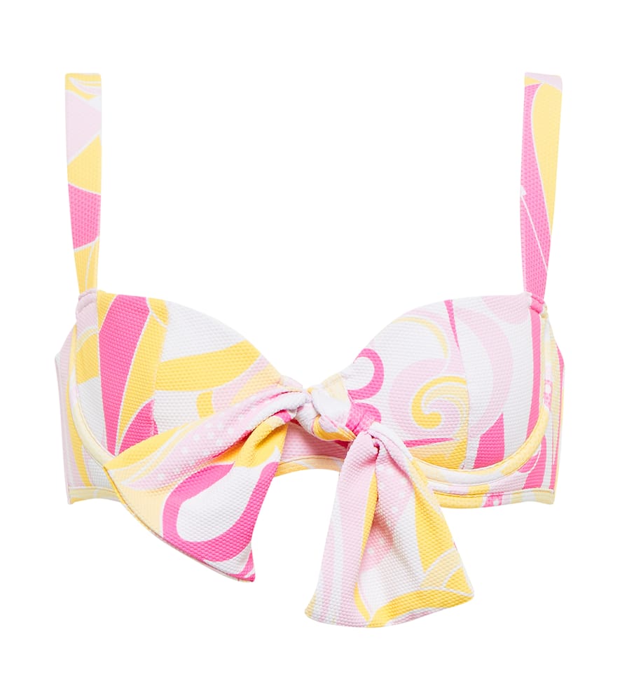 Clara printed bikini top