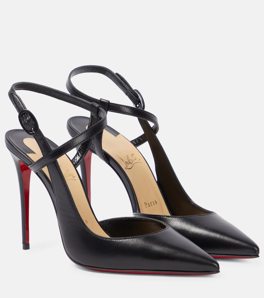 Jenlove 100 leather slingback pumps