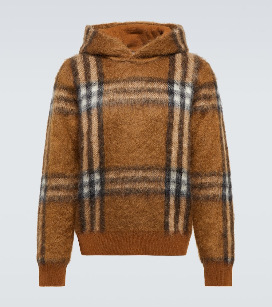 Burberry Checked jacquard hoodie