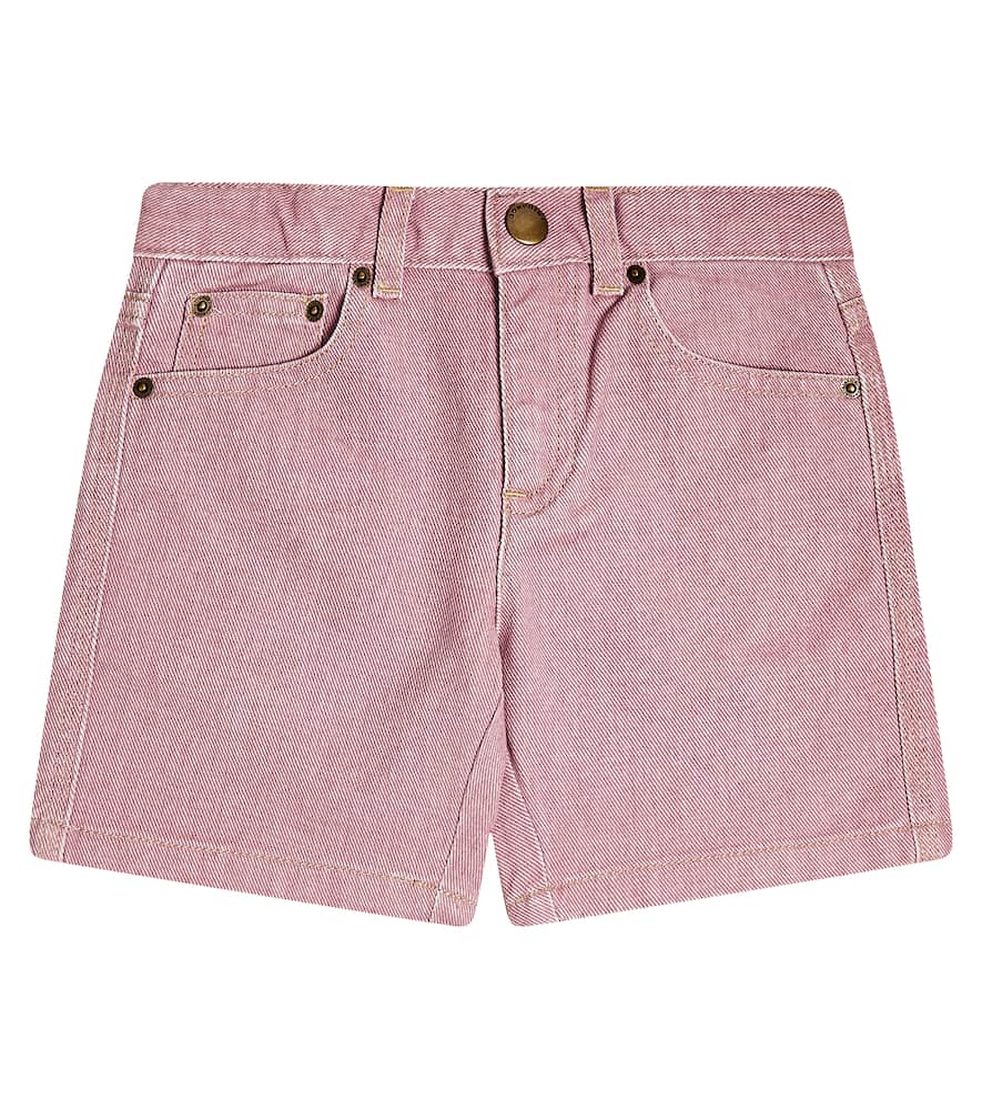 Bonpoint Corey Denim Bermuda Shorts In Lilas
