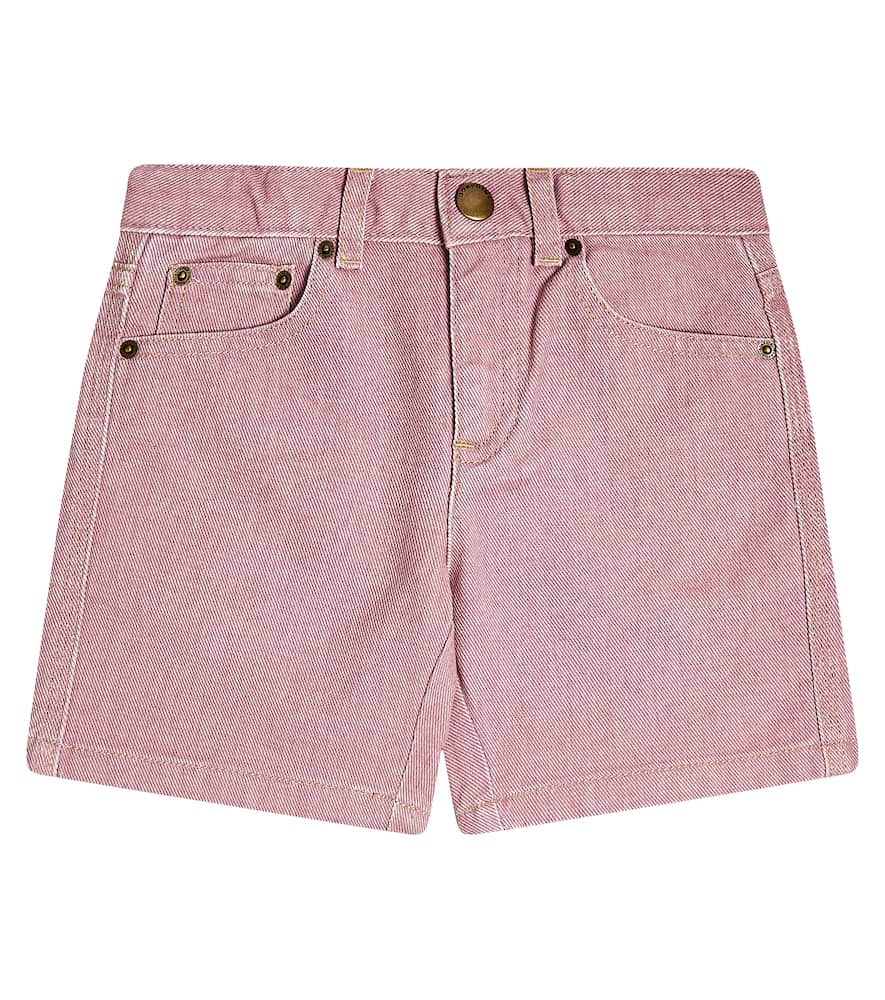 Bonpoint Kids' Corey Denim Bermuda Shorts In Lilas