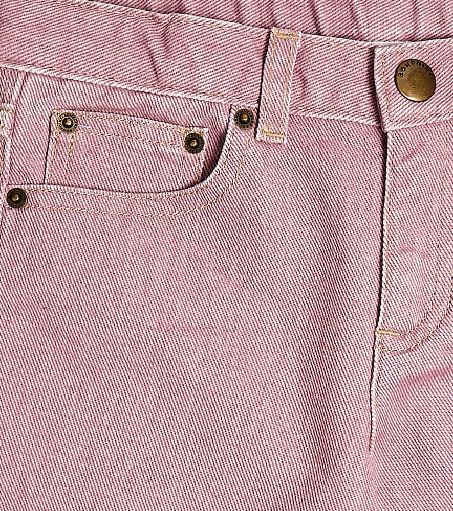 Shop Bonpoint Corey Denim Bermuda Shorts In Lilas