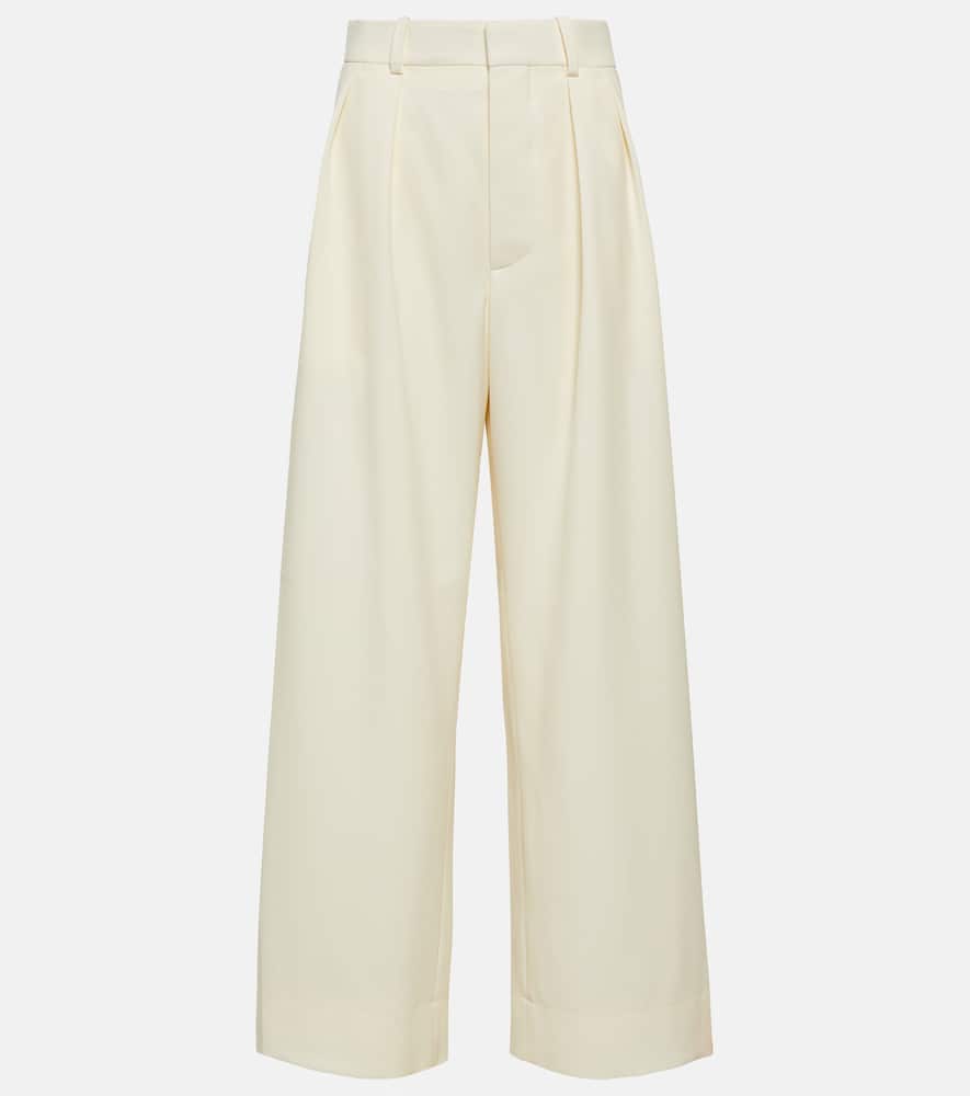 Wardrobe. NYC Low-rise wide-leg wool pants