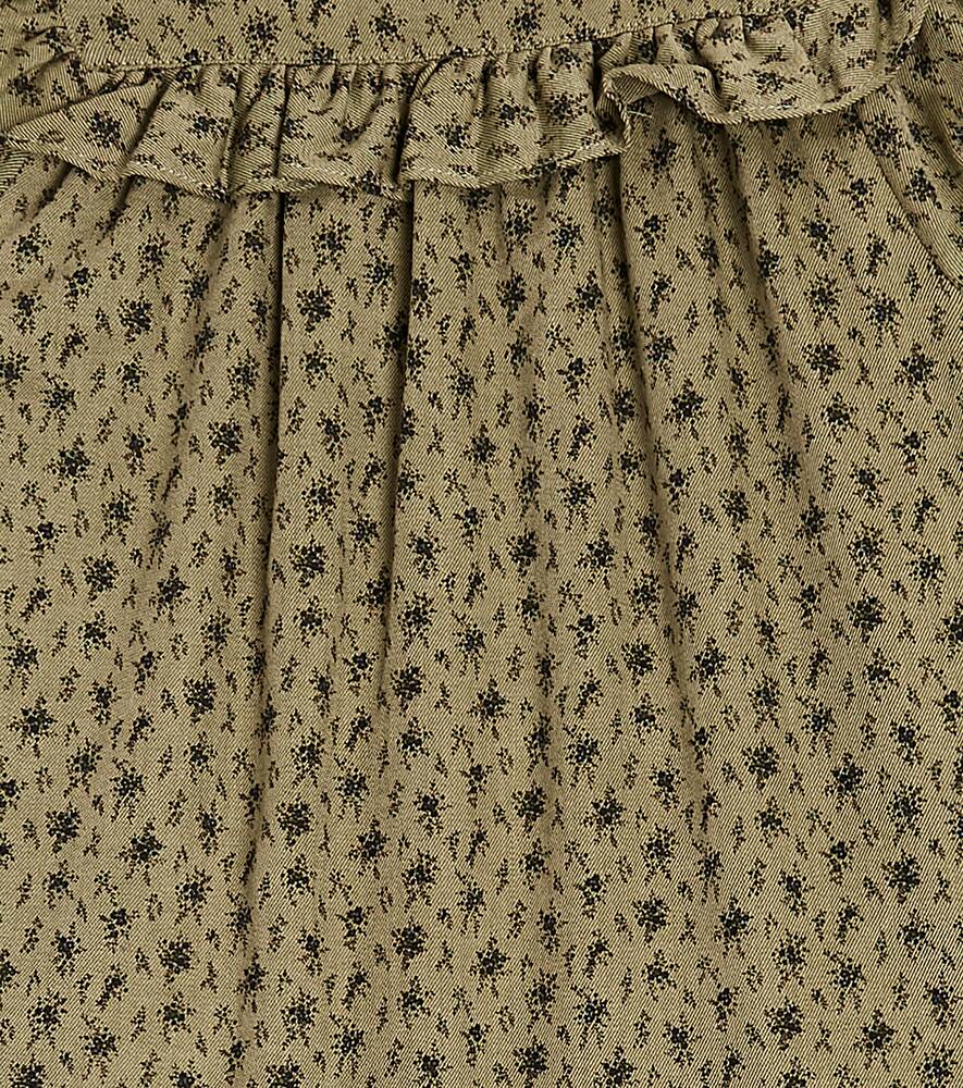 Tartine Et Chocolat Floral Cotton Dress In Green