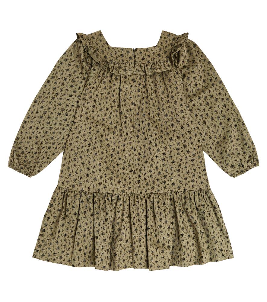 Tartine Et Chocolat Floral Cotton Dress In Green