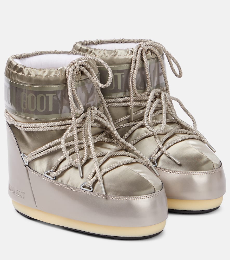 moon boot bottines après-ski icon low glance en satin