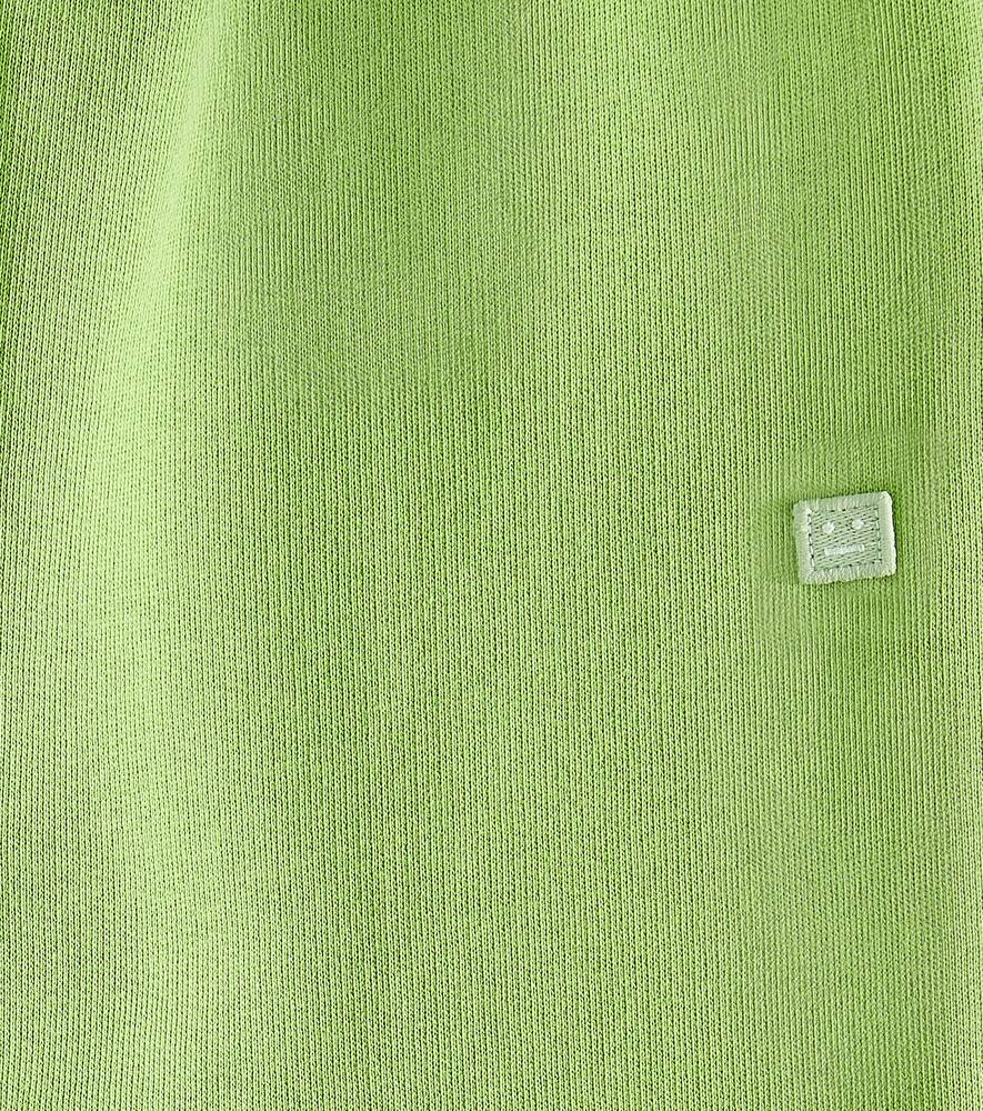 Acne Studios Frack Face Cotton Sweatpants In Green
