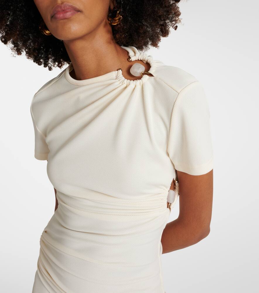 Christopher Esber Ring-detail Minidress In White