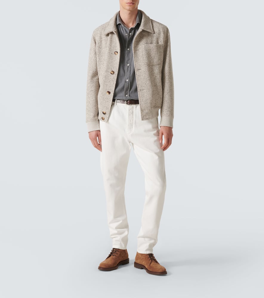 Brunello Cucinelli Cotton Shirt In Grau