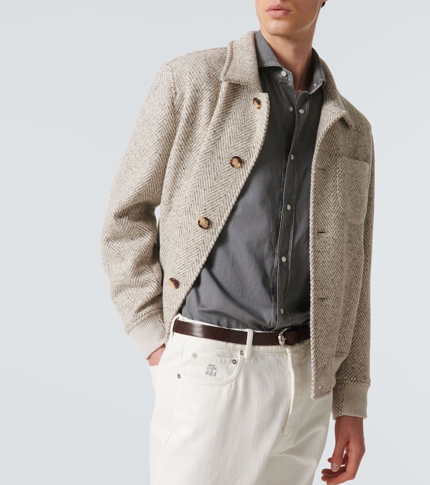 Brunello Cucinelli Cotton Shirt In Grau