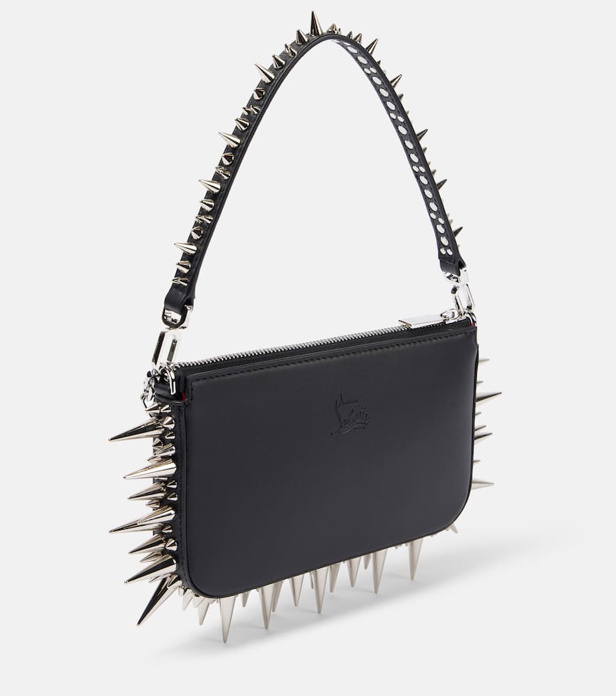 CHRISTIAN LOUBOUTIN LOUBILA MINI SPIKED LEATHER SHOULDER BAG