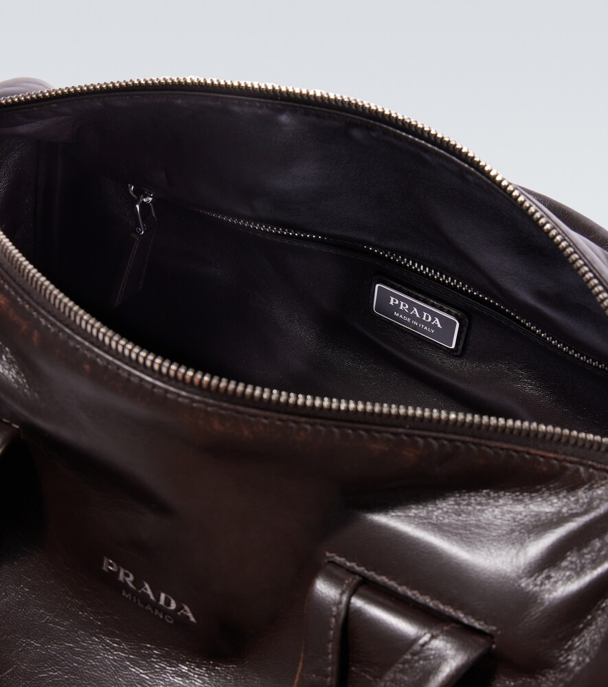  Prada Prada Small Leather Duffel Bag 