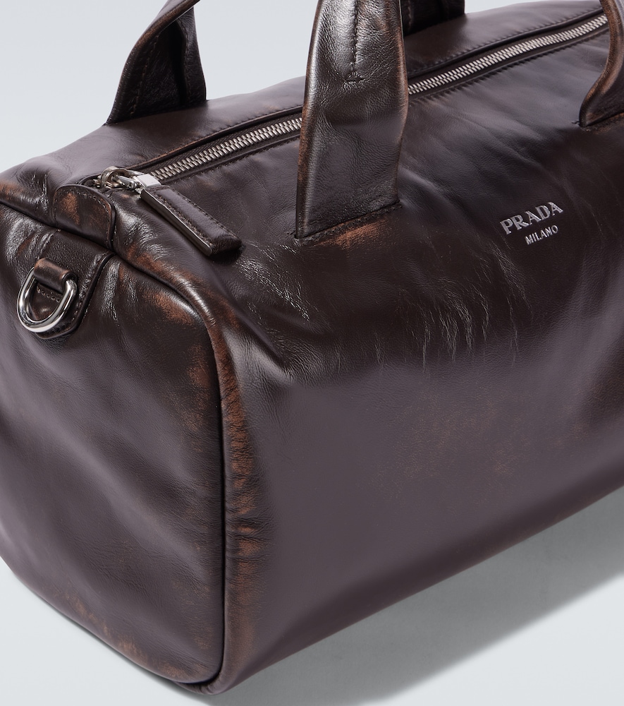  Prada Prada Small Leather Duffel Bag 