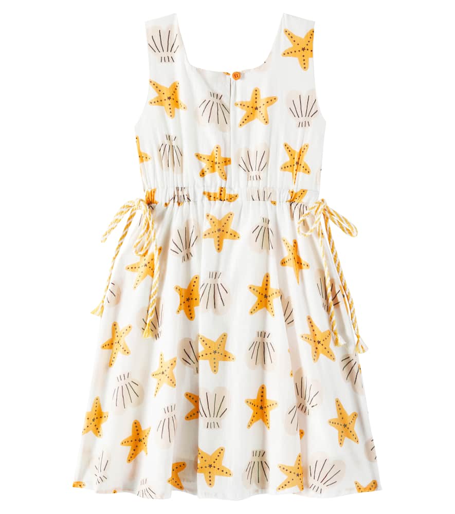 Fabula Starfish Printed Cotton-blend Dress In Multicoloured