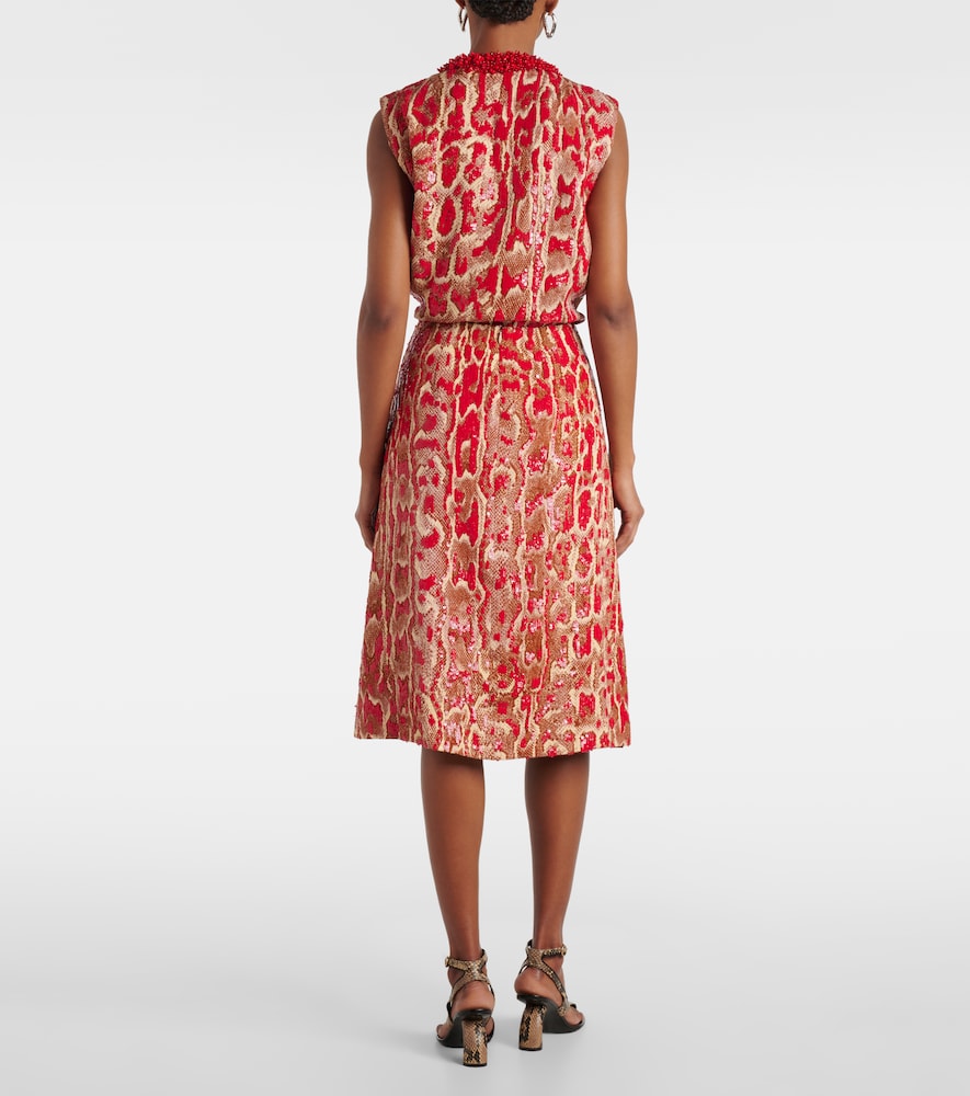  Dries Van Noten Dries Van Noten Shera Sequined Midi Skirt 