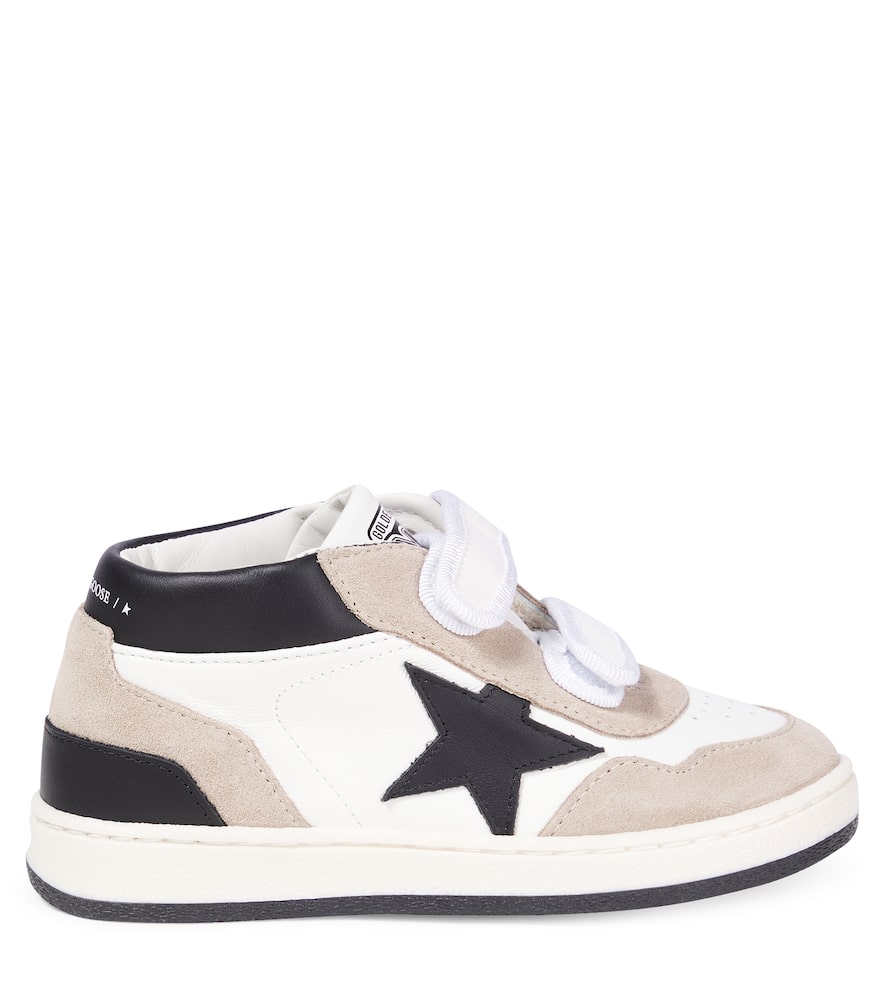 Golden Goose June Suede And Leather High-top Sneakers