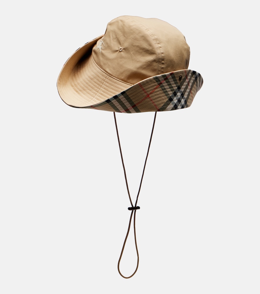 Burberry Check Gabardine Hat