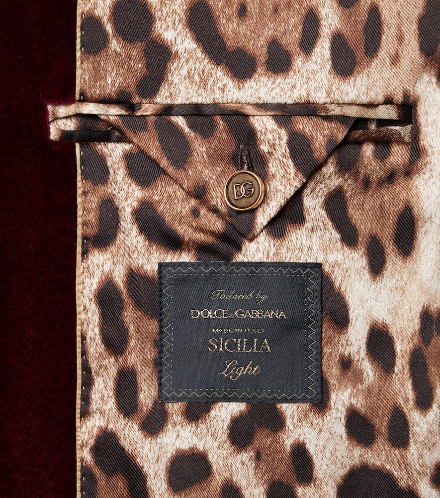  Dolce&gabbana Dolce&gabbana Blazer Sicilia Aus Samt 