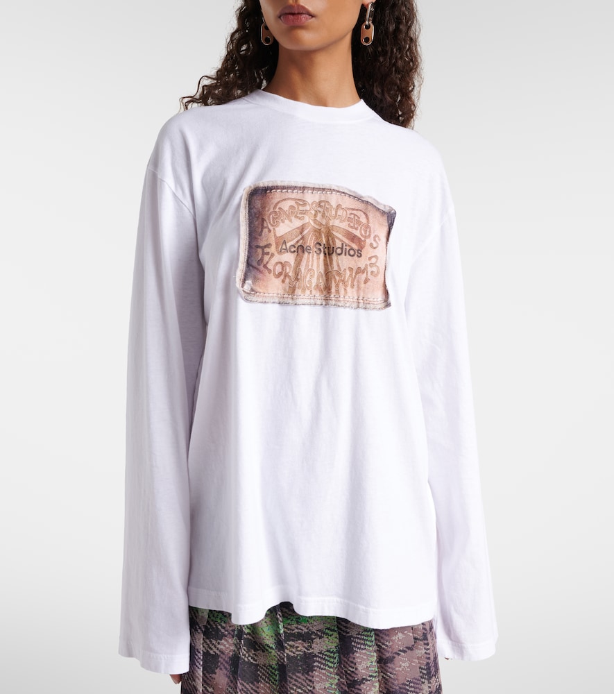  Acne Studios Acne Studios Printed Cotton Jersey Top 