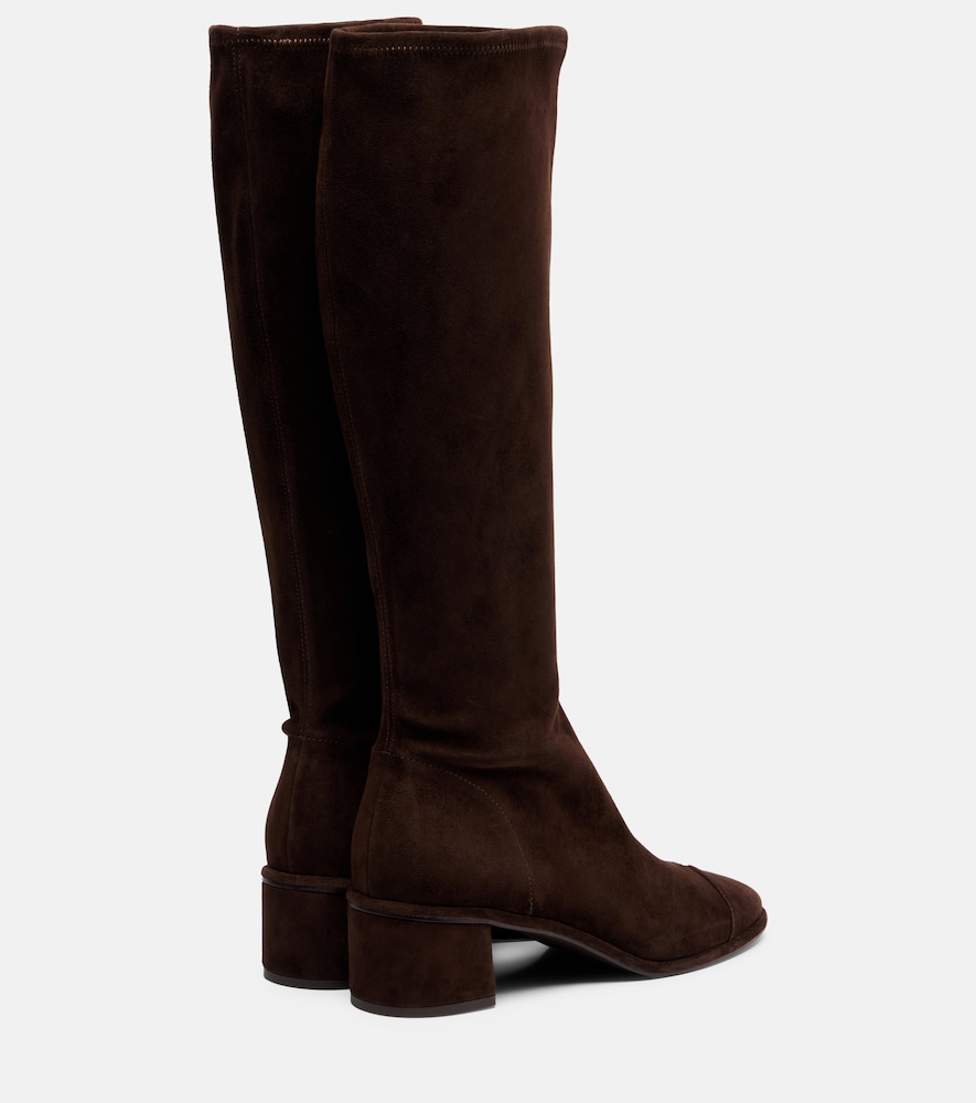  Tory Burch Tory Burch Cap-toe 55 Suede Knee-high Boots 