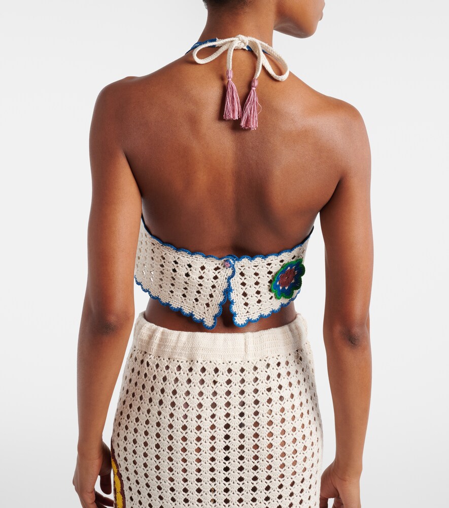  Alemais Alémais Besticktes Cropped-top Elma Aus Häkelstrick 