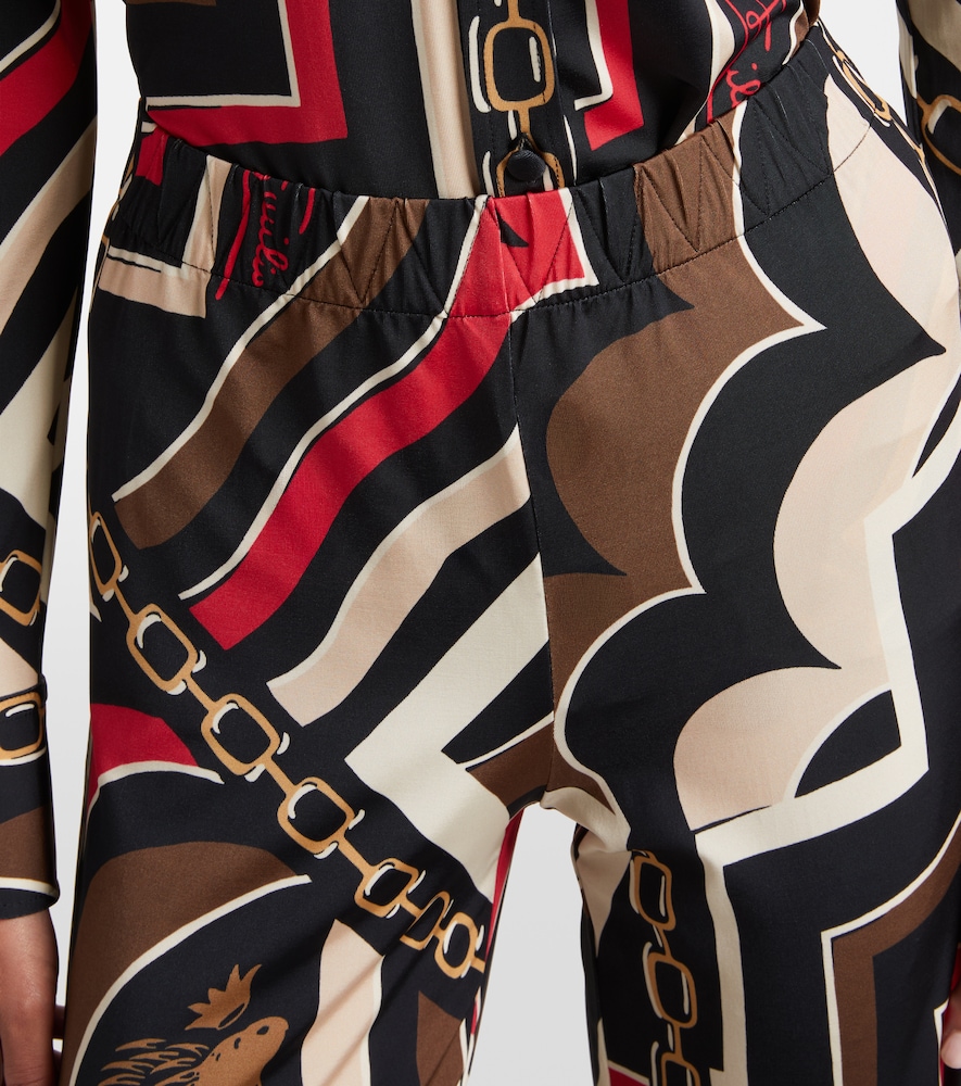  Pucci Pucci Printed Jersey Satin Straight Pants 