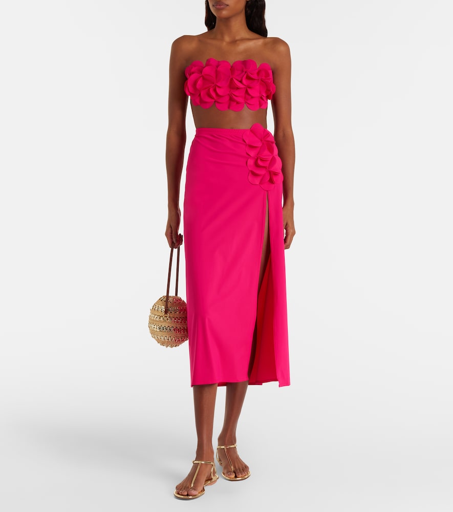  Karla Colletto Karla Colletto Tess Floral-appliquã© Beach Cover-up 