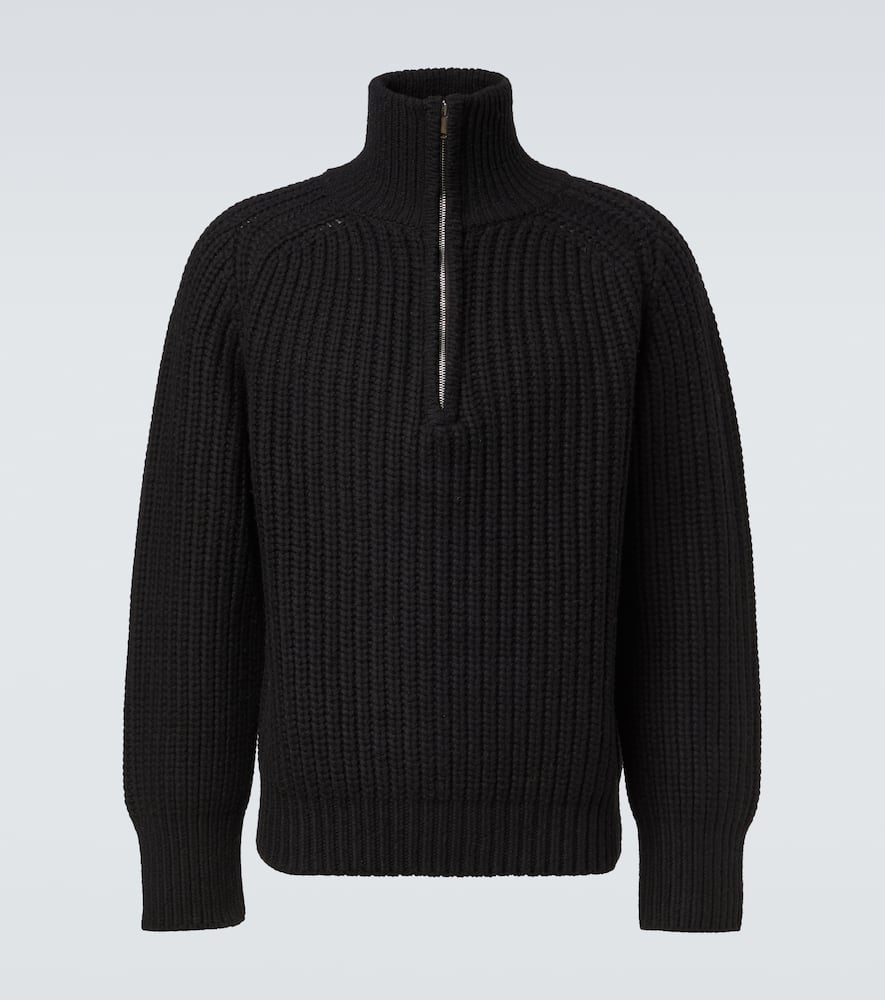 Studio Nicholson X Aaron Levine Bristol Virgin Wool Sweater In Black