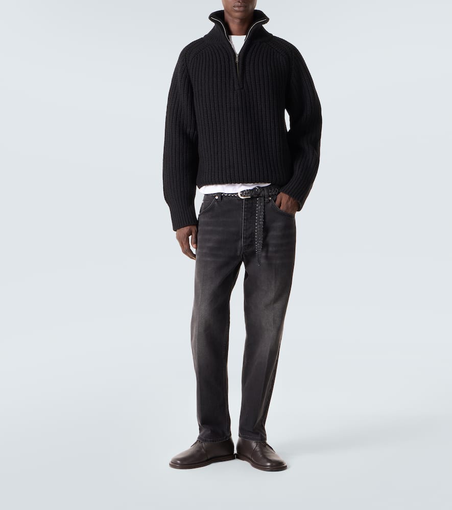 Studio Nicholson X Aaron Levine Bristol Virgin Wool Sweater In Black