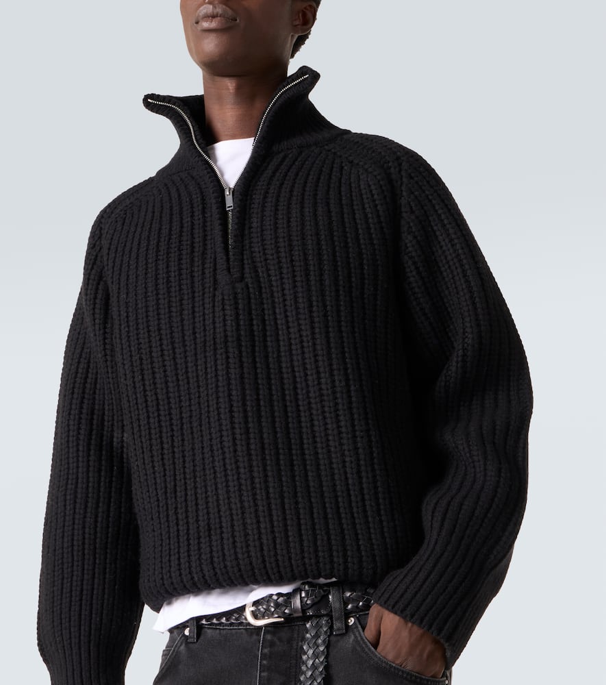 Studio Nicholson X Aaron Levine Bristol Virgin Wool Sweater In Black