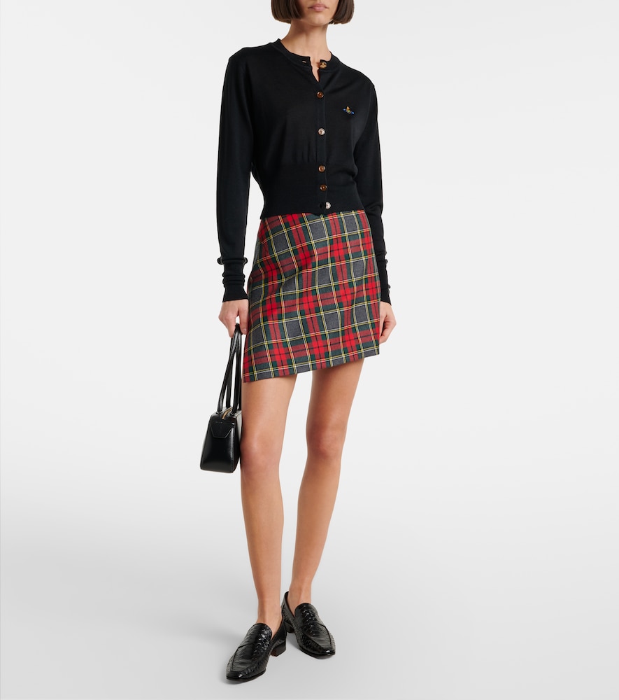 Vivienne Westwood Bea cropped wool and silk cardigan