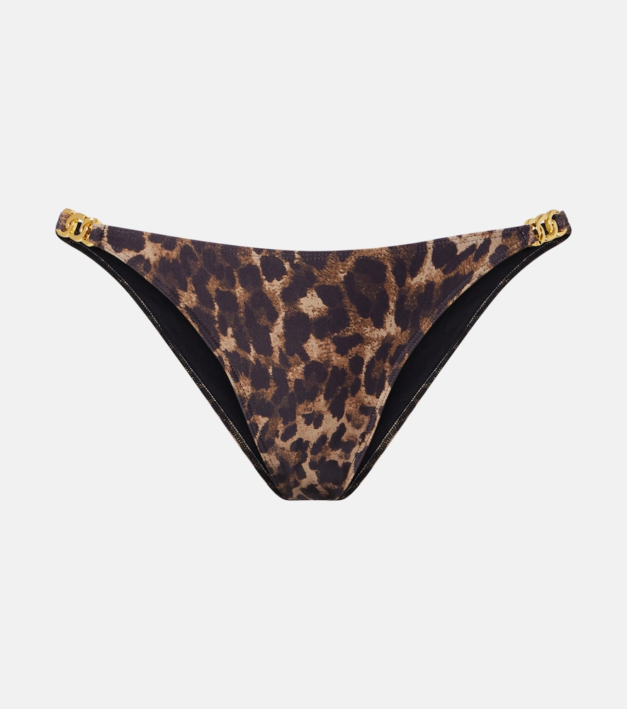 Nili Lotan Leopard-print bikini bottoms