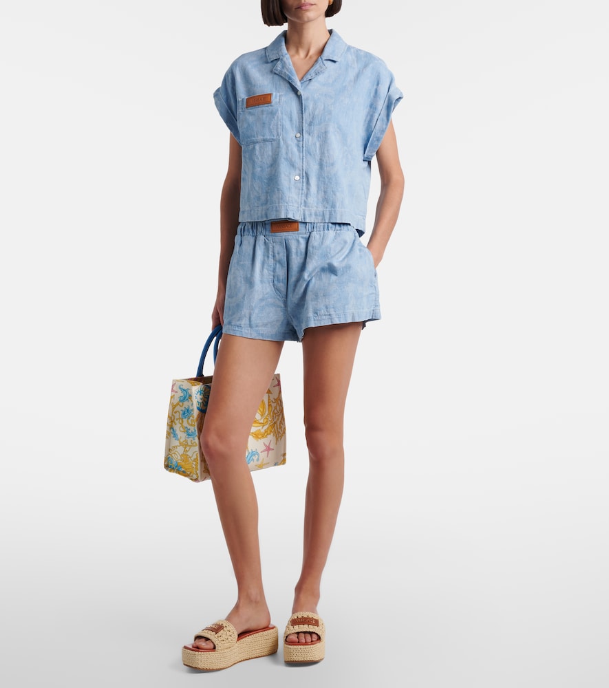 Raffia Platform Espadrille Slides