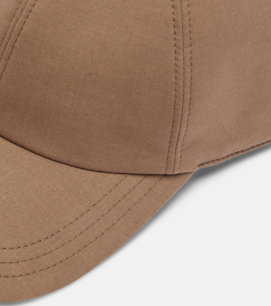  The Row The Row Caspian Cotton And Cashmere Canvas Baseball Cap 