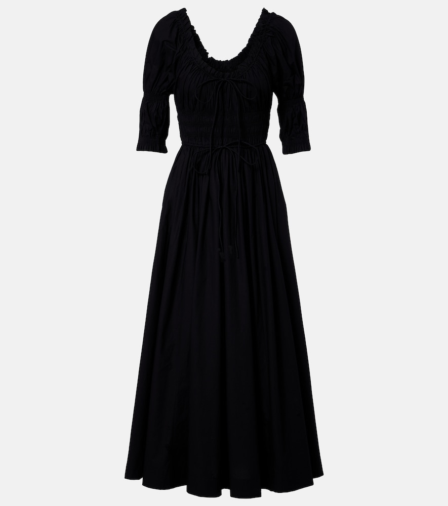 Doen Dôen Shirred cotton midi dress