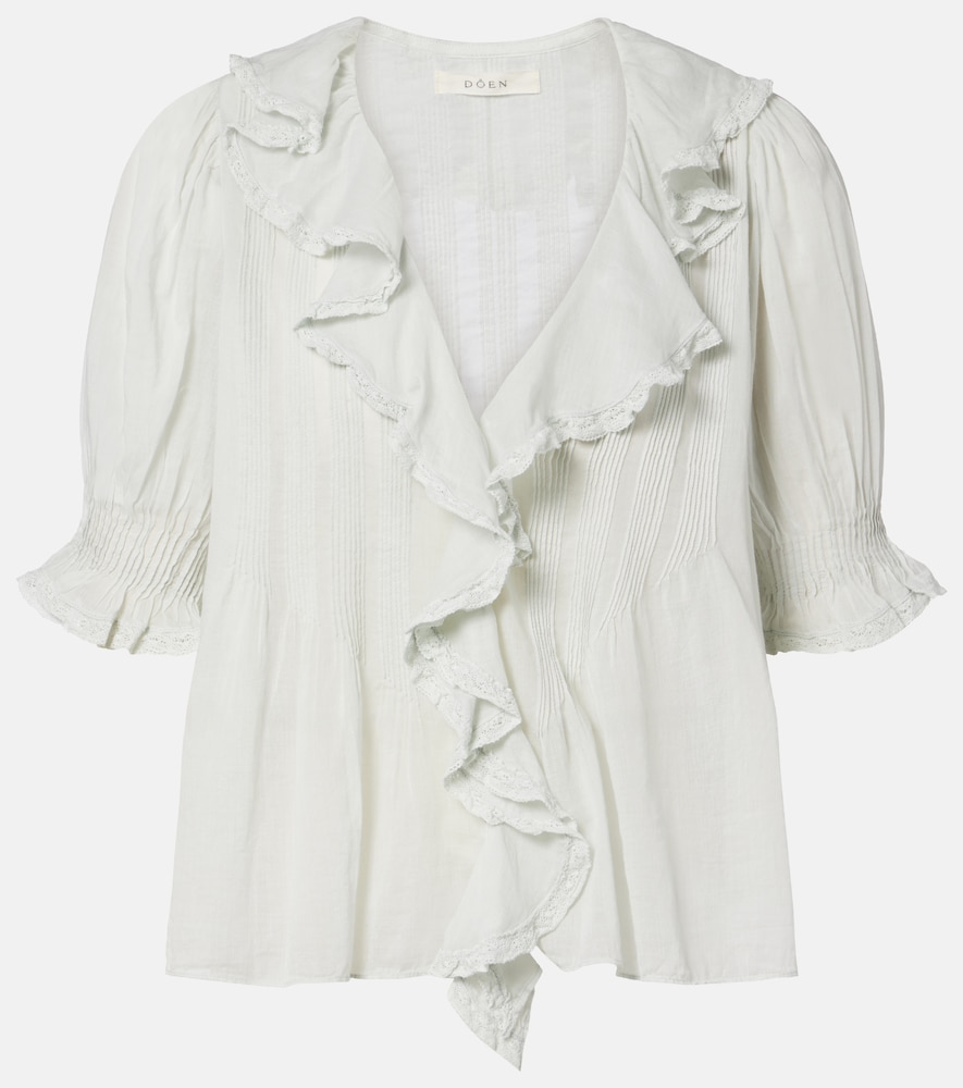 Doen Dôen Embroidered cotton shirt
