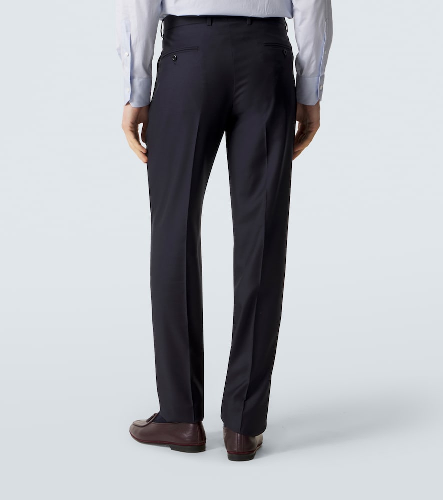  Rubinacci Rubinacci Pleated Virgin Wool Straight Pants 