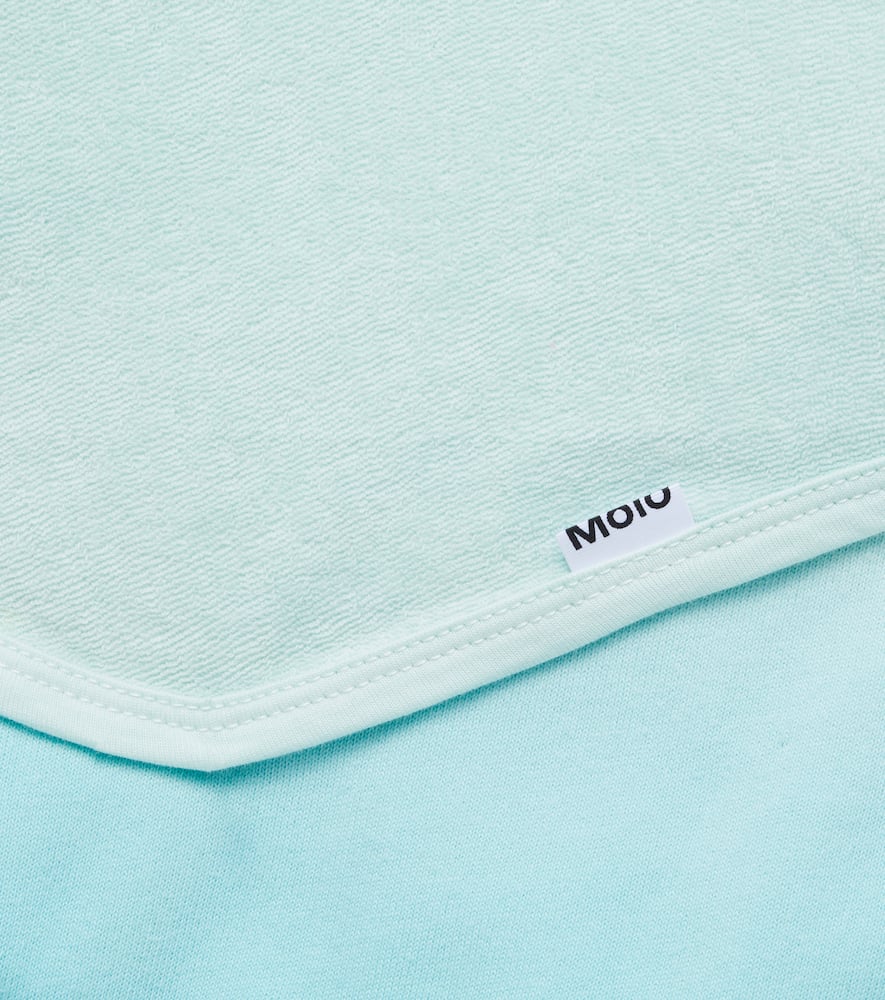 Molo Ombré Cotton Terry Poncho In Blue