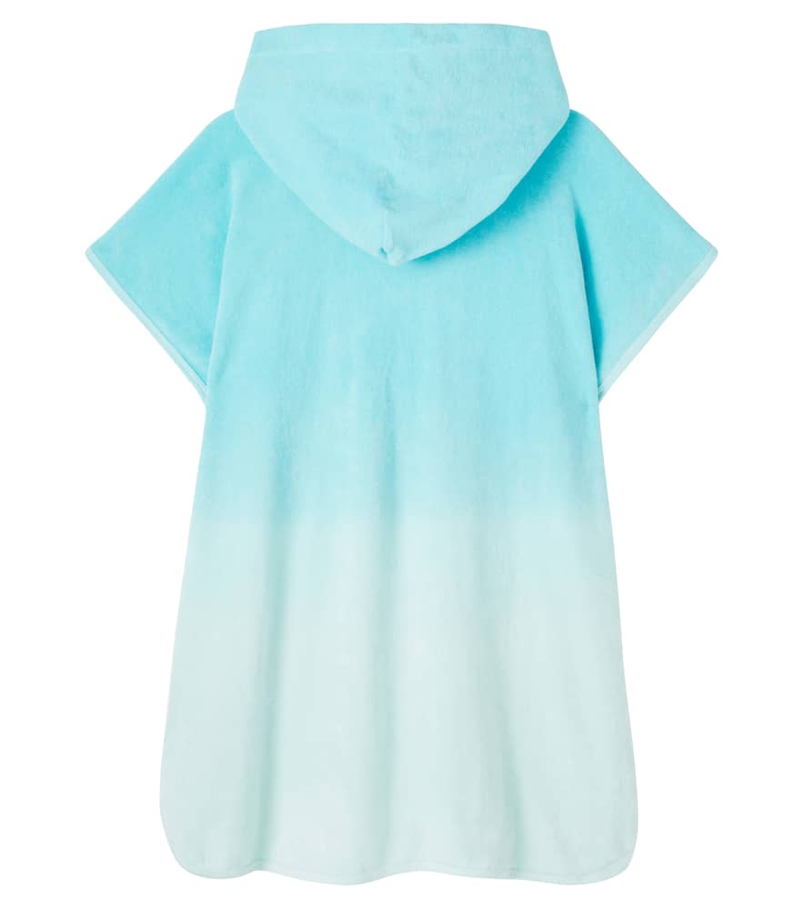Molo Ombré Cotton Terry Poncho In Blue