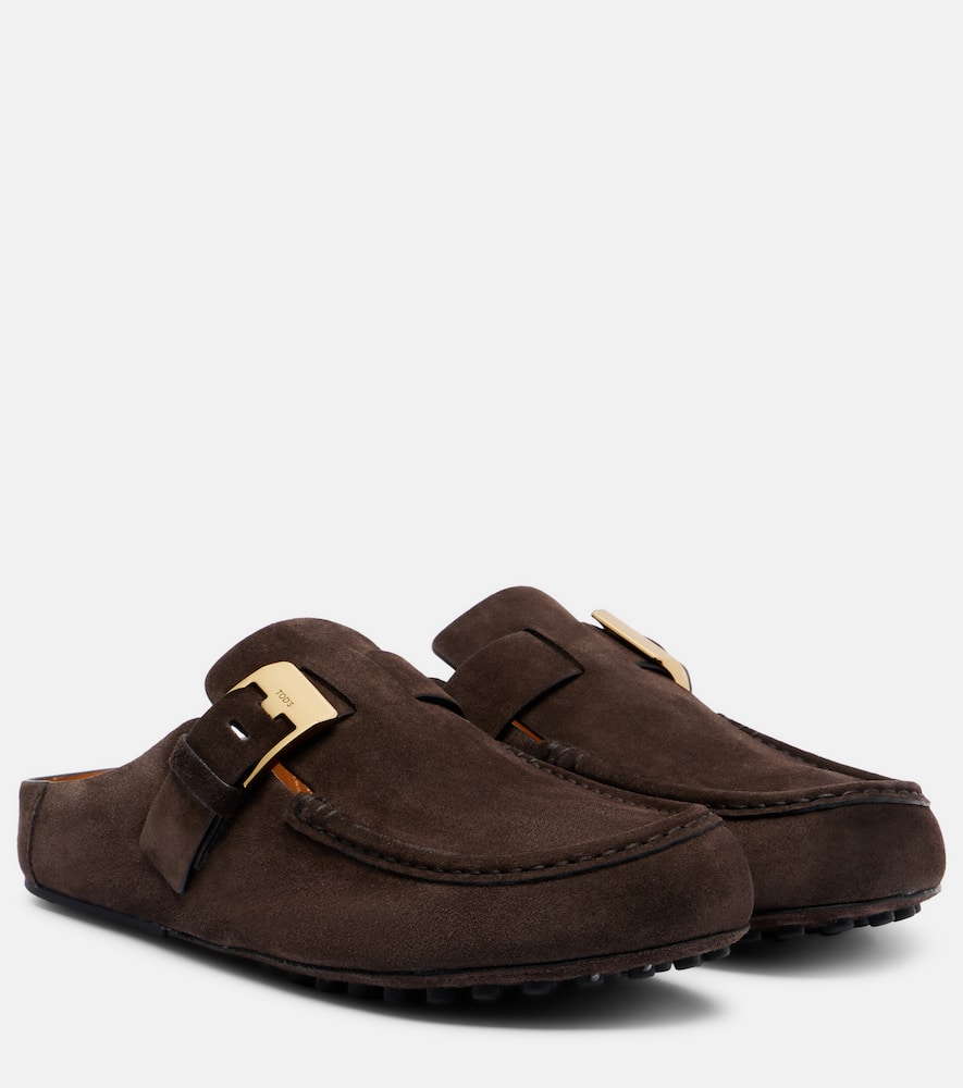Tod's Suede Loafers In Brown
