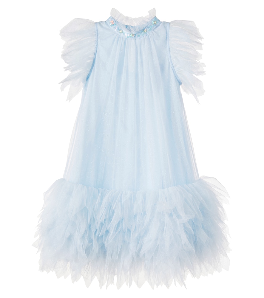 Tutu Du Monde Blue Dahlia Embellished Tulle Dress Y 2/3 - Mytheresa