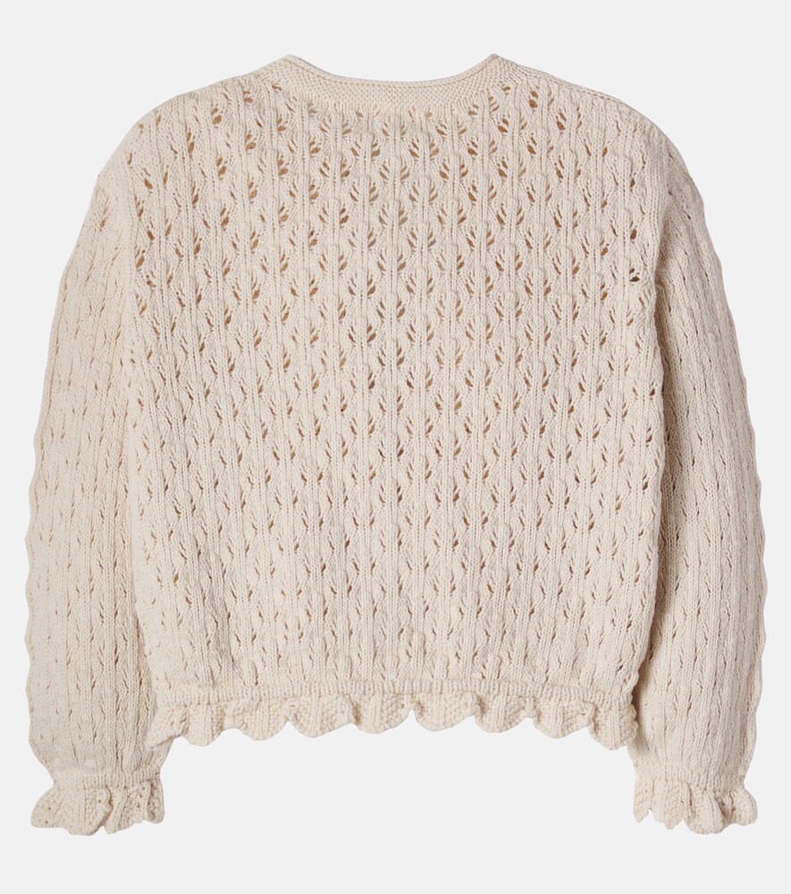  Cozmo Cozmo Ivy Open-knit Cotton Cardigan 