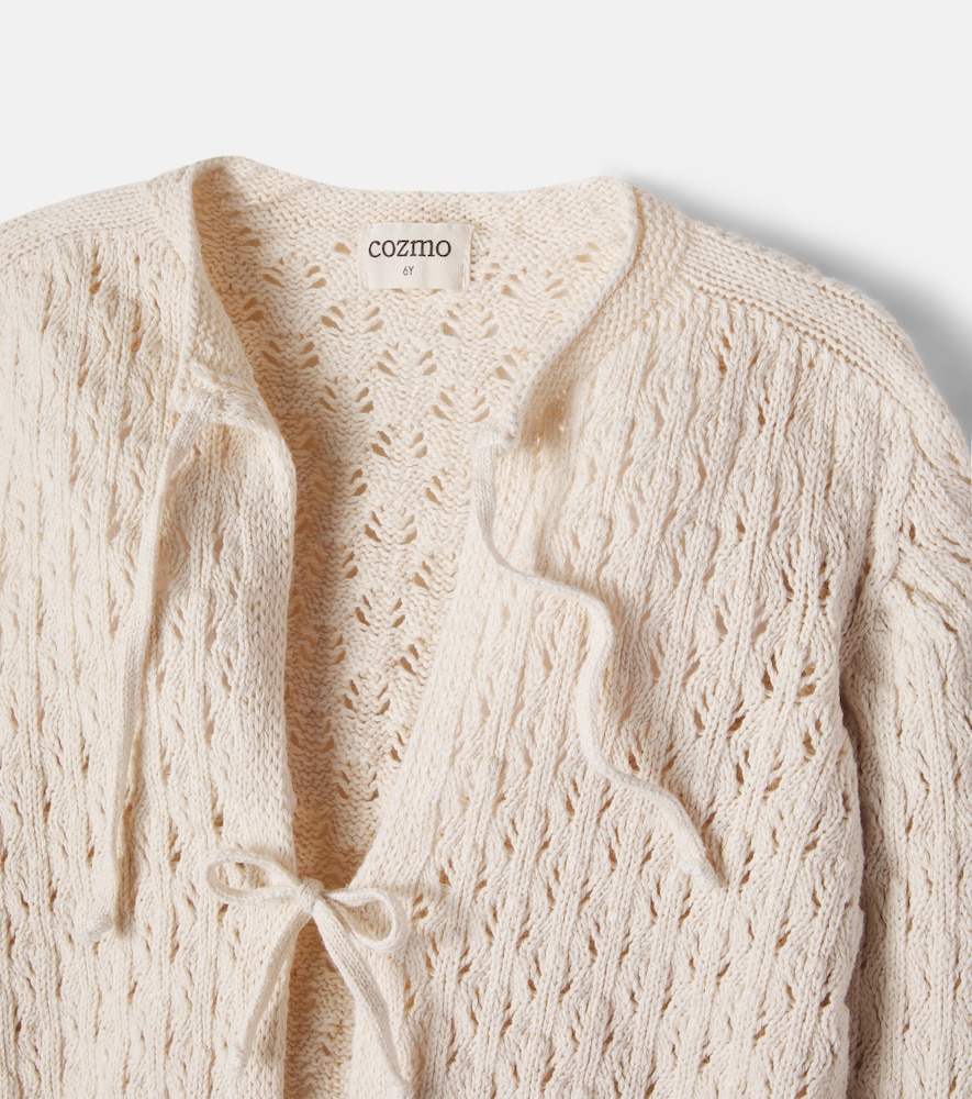  Cozmo Cozmo Ivy Open-knit Cotton Cardigan 