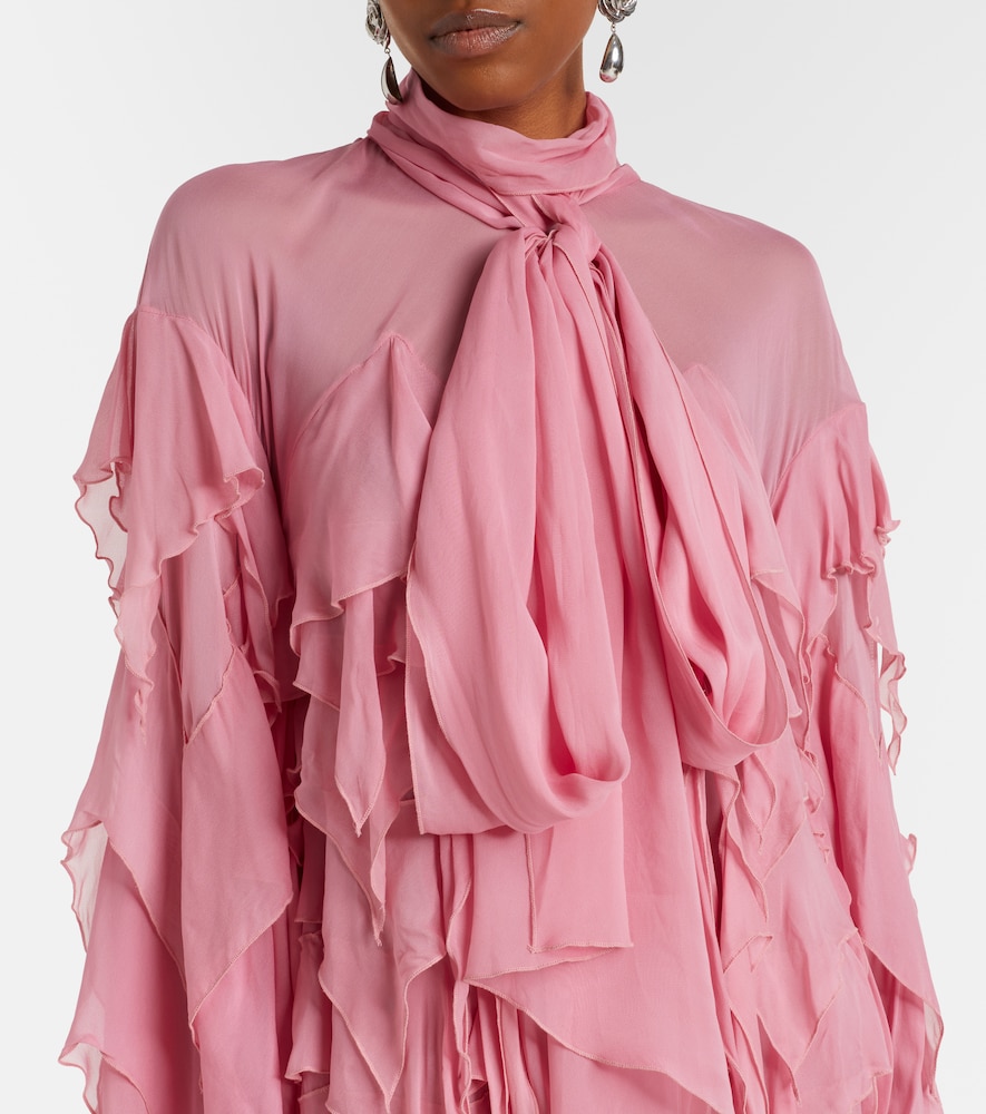  Blumarine Blumarine Tiered Chiffon Minidress 