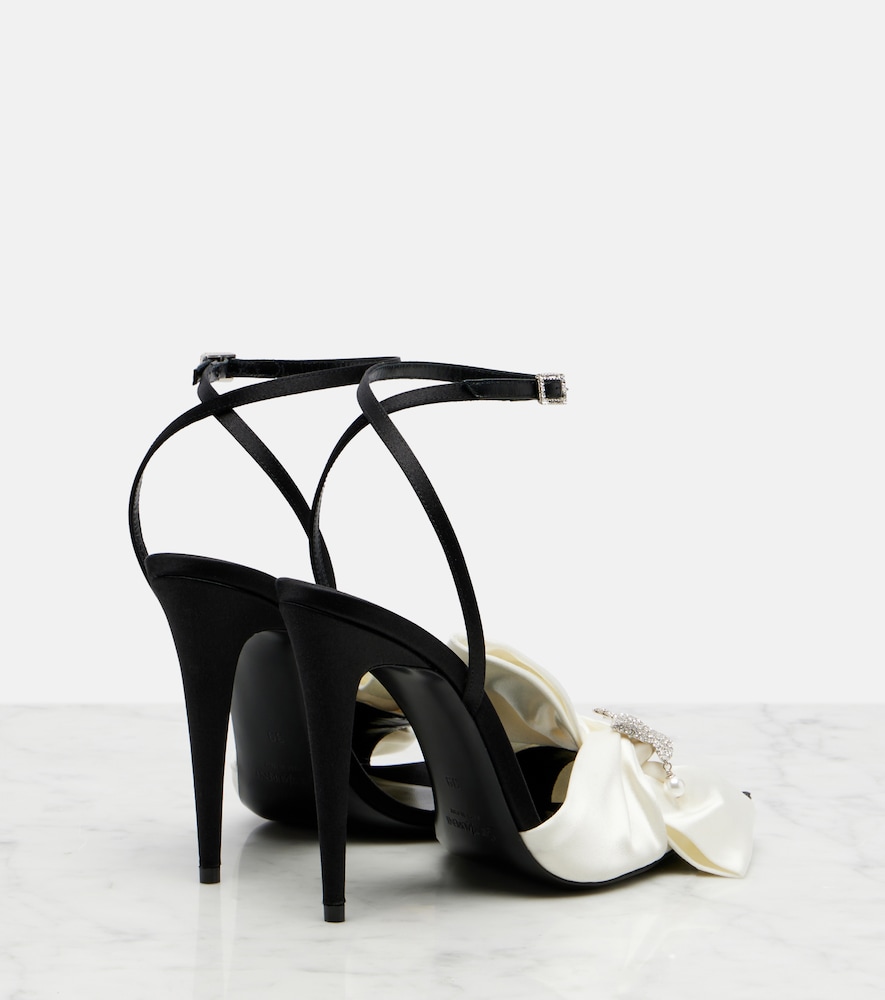  Saint Laurent Saint Laurent Verzierte Sandalen Dove 