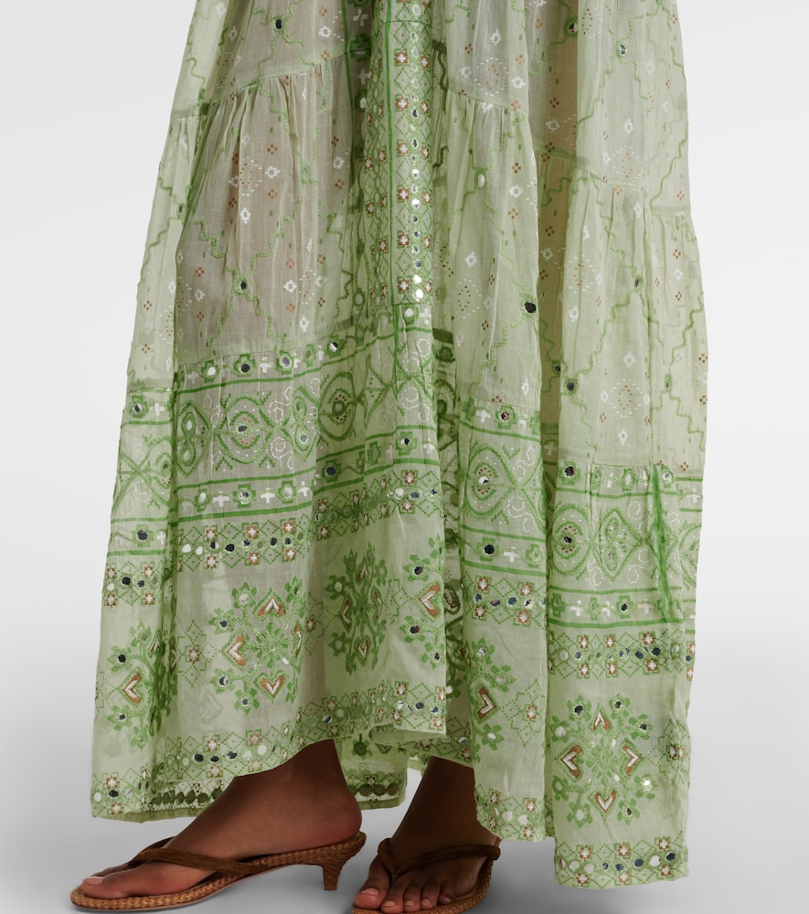  Juliet Dunn Juliet Dunn Verziertes Maxikleid Aus Baumwolle 