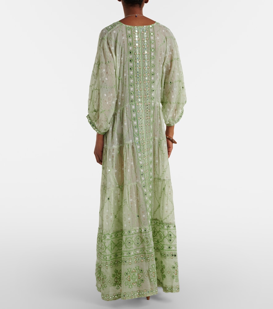  Juliet Dunn Juliet Dunn Verziertes Maxikleid Aus Baumwolle 