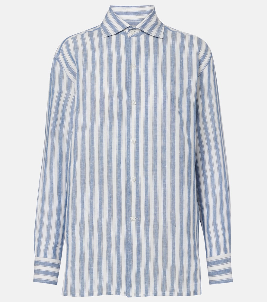 Ralph Lauren Collection Capri striped linen shirt