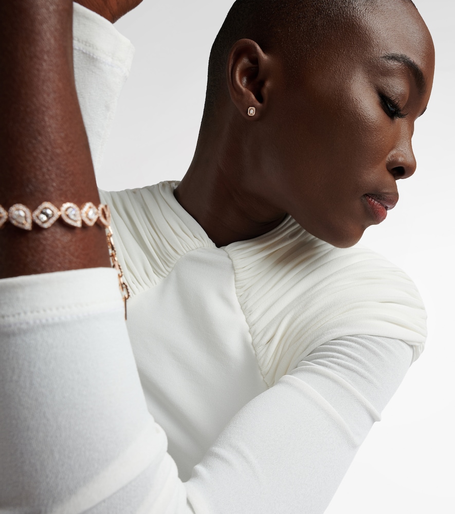  Messika Messika My Twin 1+2 18kt Rose Gold Earrings With Diamonds 